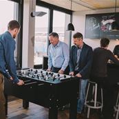 Tischkicker im Coworking kup. Ravensburg Tischkicker im Coworking kup. Ravensburg