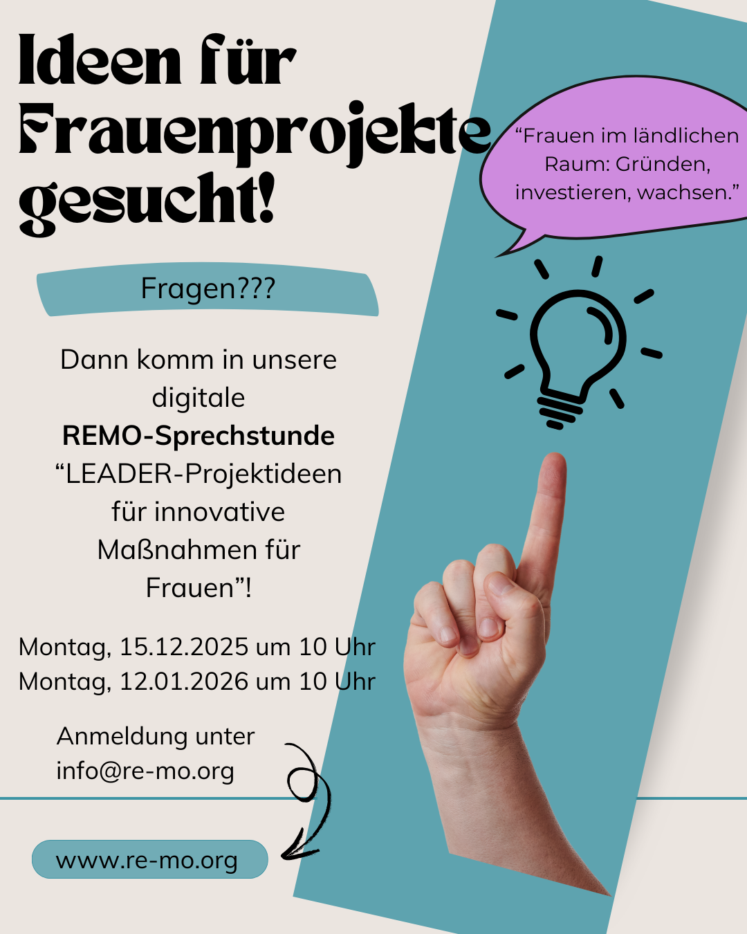 Innovative Maßnahmen für Frauen im ländlichen Raum (IMF)